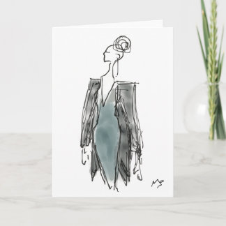 Tarjeta de la chaqueta de la moda