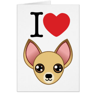 Tarjeta de la chihuahua
