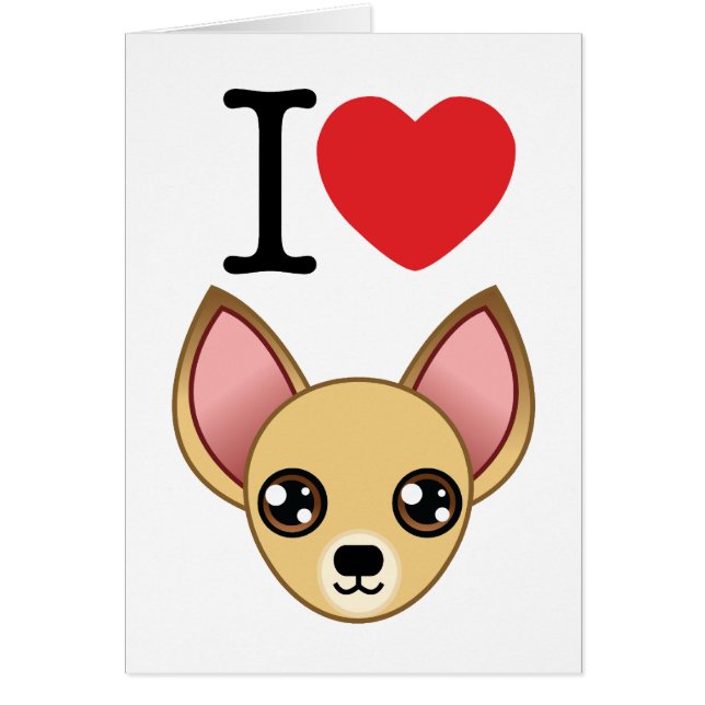 Tarjeta de la chihuahua (Frente)