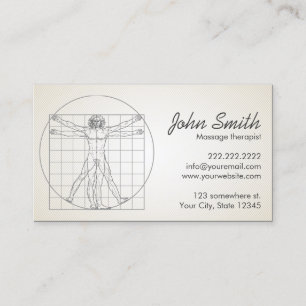 Tarjeta de la cita del terapeuta del masaje del