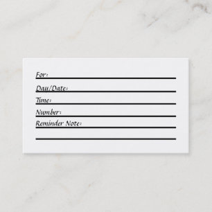 Tarjeta de la cita (heno)
