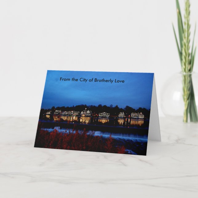 Tarjeta De la ciudad del amor fraternal (Anverso)