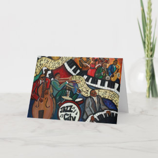 Tarjeta de la ciudad del jazz