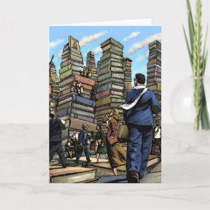 Tarjeta de la ciudad del libro