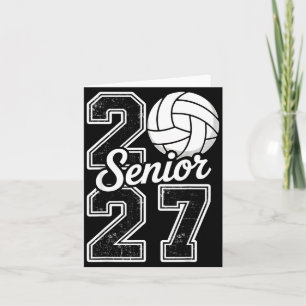 Tarjeta De la clase 2027 voleibol senior 2027
