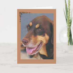 Tarjeta de la condolencia del perro