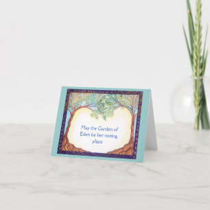 Tarjeta de la condolencia para la mujer