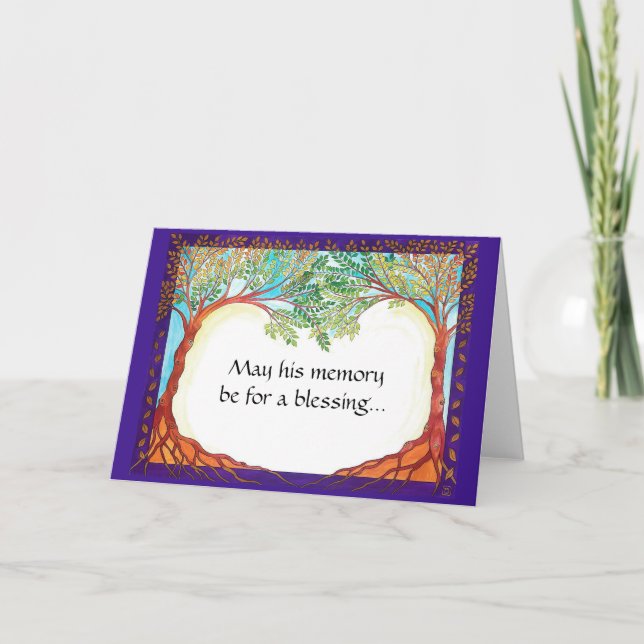 Tarjeta de la condolencia para un hombre (Anverso)