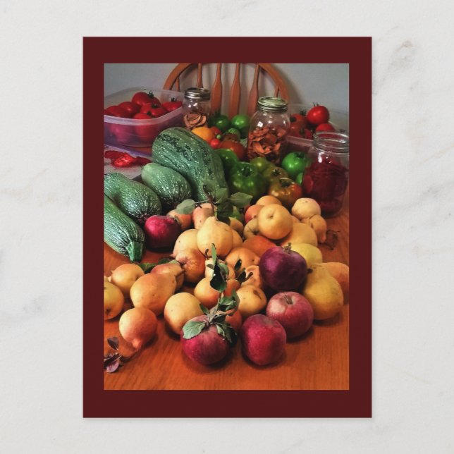 Tarjeta de la cosecha de otoño (Anverso)