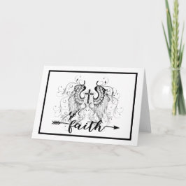 Tarjeta de la cruz de la fe