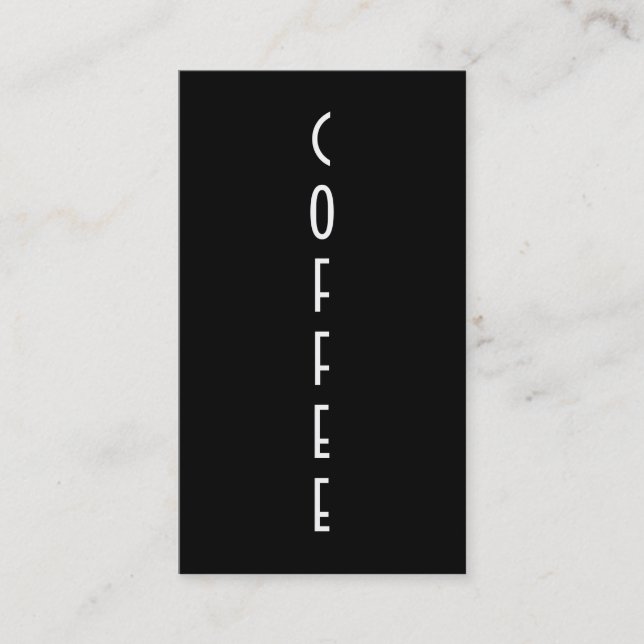 tarjeta de la cupón del café (Anverso)