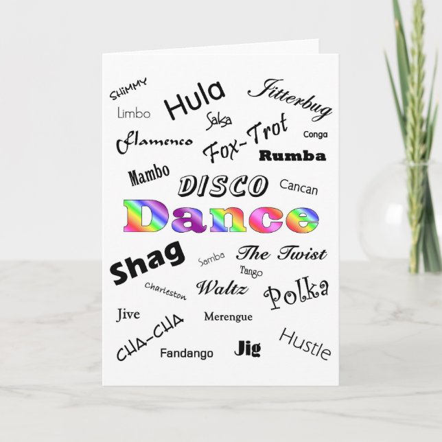 Tarjeta de la danza (Anverso)