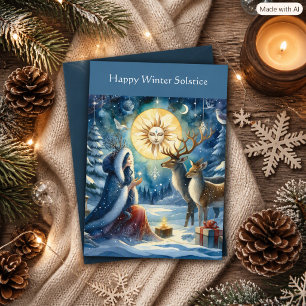 Tarjeta de la Diosa de la Luna del Bosque del Sols