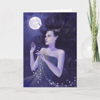 Tarjeta de la diosa de la noche