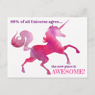 Tarjeta de la dirección de la acuarela púrpura