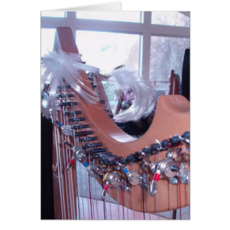 Tarjeta de la diversión de la arpa