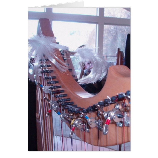 Tarjeta de la diversión de la arpa (Frente)