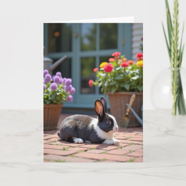 Tarjeta de la dulce madre coneja (Anverso)