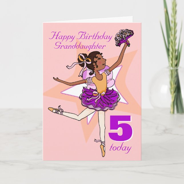 Tarjeta de la edad del melocotón para cumpleaños d (Anverso)