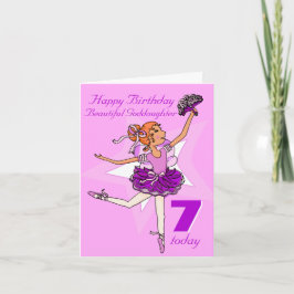 Tarjeta de la edad rosada del cumpleaños de Godgir