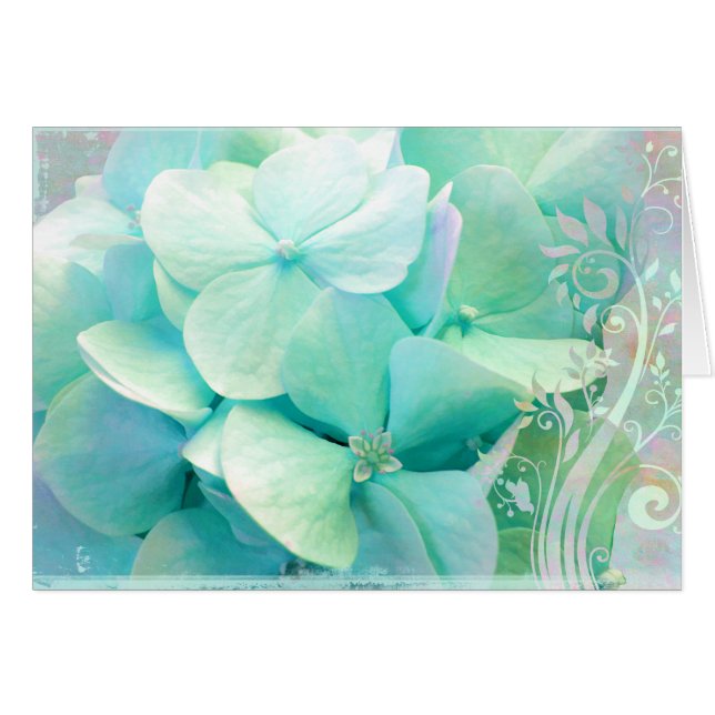 Tarjeta de la elación, verde menta de los (Anverso (Horizontal))