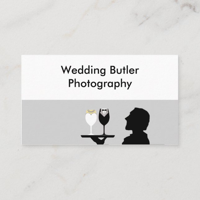 Tarjeta de la empresa de servicios de la boda (Reverso)