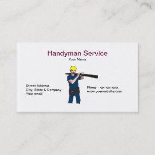 Tarjeta de la empresa de servicios de la manitas
