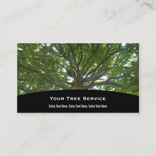 Tarjeta de la empresa de servicios del árbol (Anverso)