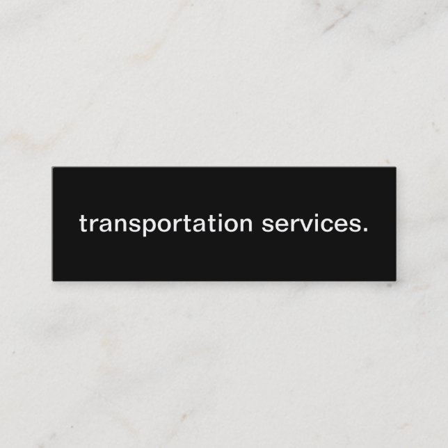 Tarjeta de la empresa de servicios del transporte (Anverso)