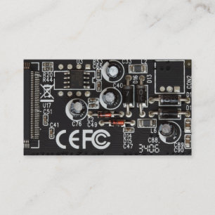 Tarjeta de la empresa informática