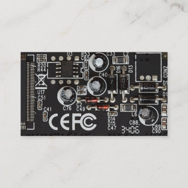 Tarjeta de la empresa informática (Anverso)