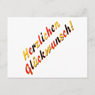 Tarjeta de la enhorabuena