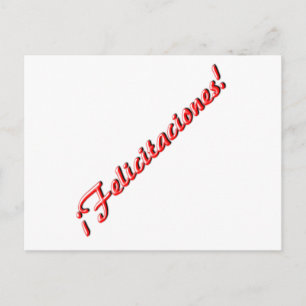 Tarjeta de la enhorabuena