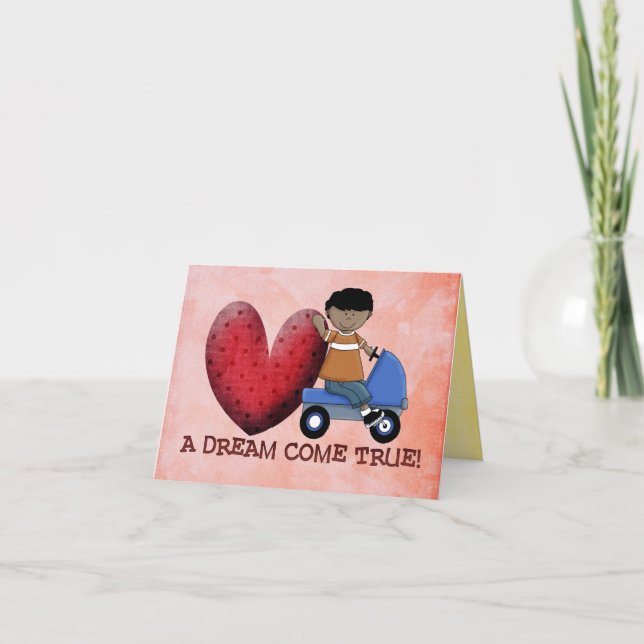 tarjeta de la enhorabuena de la adopción (Anverso)