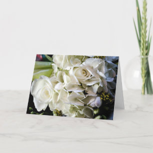 Tarjeta de la enhorabuena de la boda