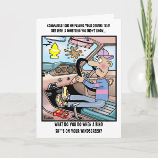 Tarjeta de la enhorabuena de la diversión para