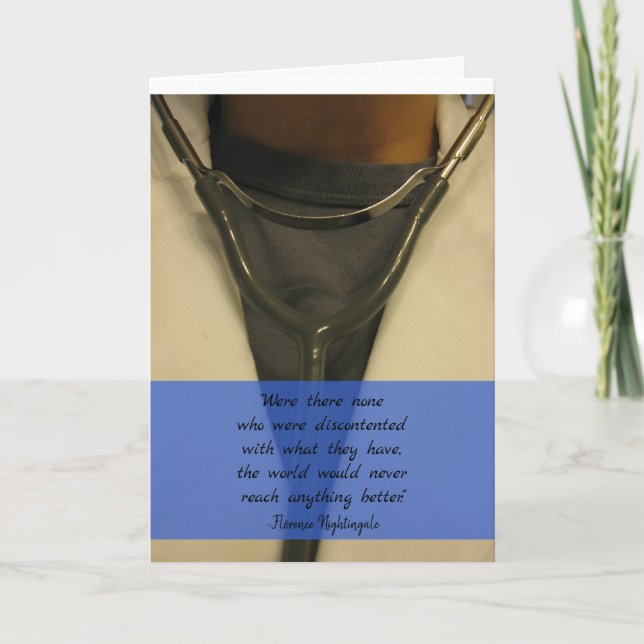 Tarjeta de la enhorabuena del grado de la salud (Anverso)