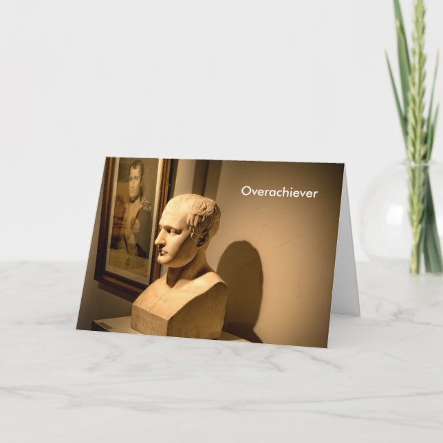 Tarjeta de la enhorabuena del Overachiever (Anverso)