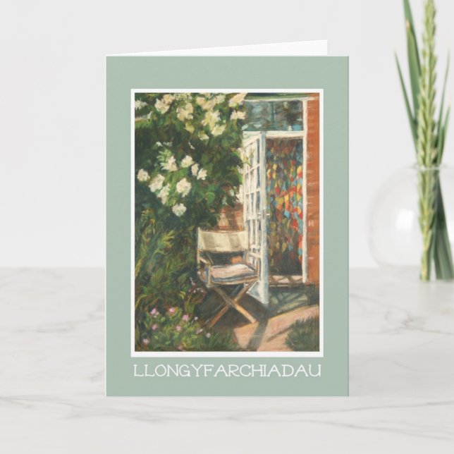 Tarjeta de la enhorabuena del retiro: Saludo Galés (Anverso)