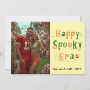 Tarjeta de la era espeluznante feliz, Foto Hallowe