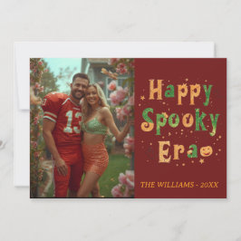 Tarjeta de la era espeluznante feliz, Foto Hallowe