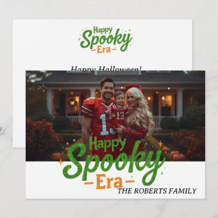 Tarjeta de la era Feliz Spooky, tarjeta de Hallowe