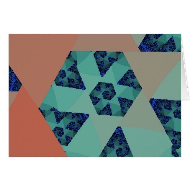 Tarjeta de la escalera del art déco (Anverso (Horizontal))