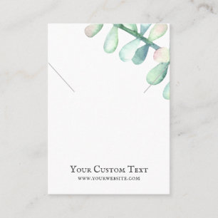 Tarjeta de la exhibición de la joyería del collar