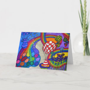 Tarjeta de la fábrica del arco iris