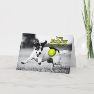 Tarjeta de la fecha de nacimiento del perro, busca a Jack 