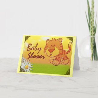 Tarjeta de la fiesta de bienvenida al bebé del