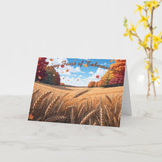 Tarjeta de la Fiesta de los Tabernáculos Cristiana