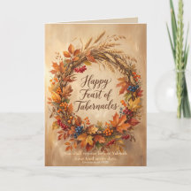 Tarjeta de la Fiesta de los Tabernáculos Cristiana