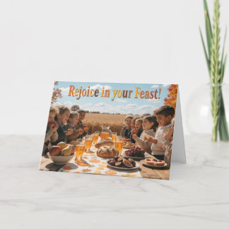 Tarjeta de la Fiesta de los Tabernáculos Cristiana